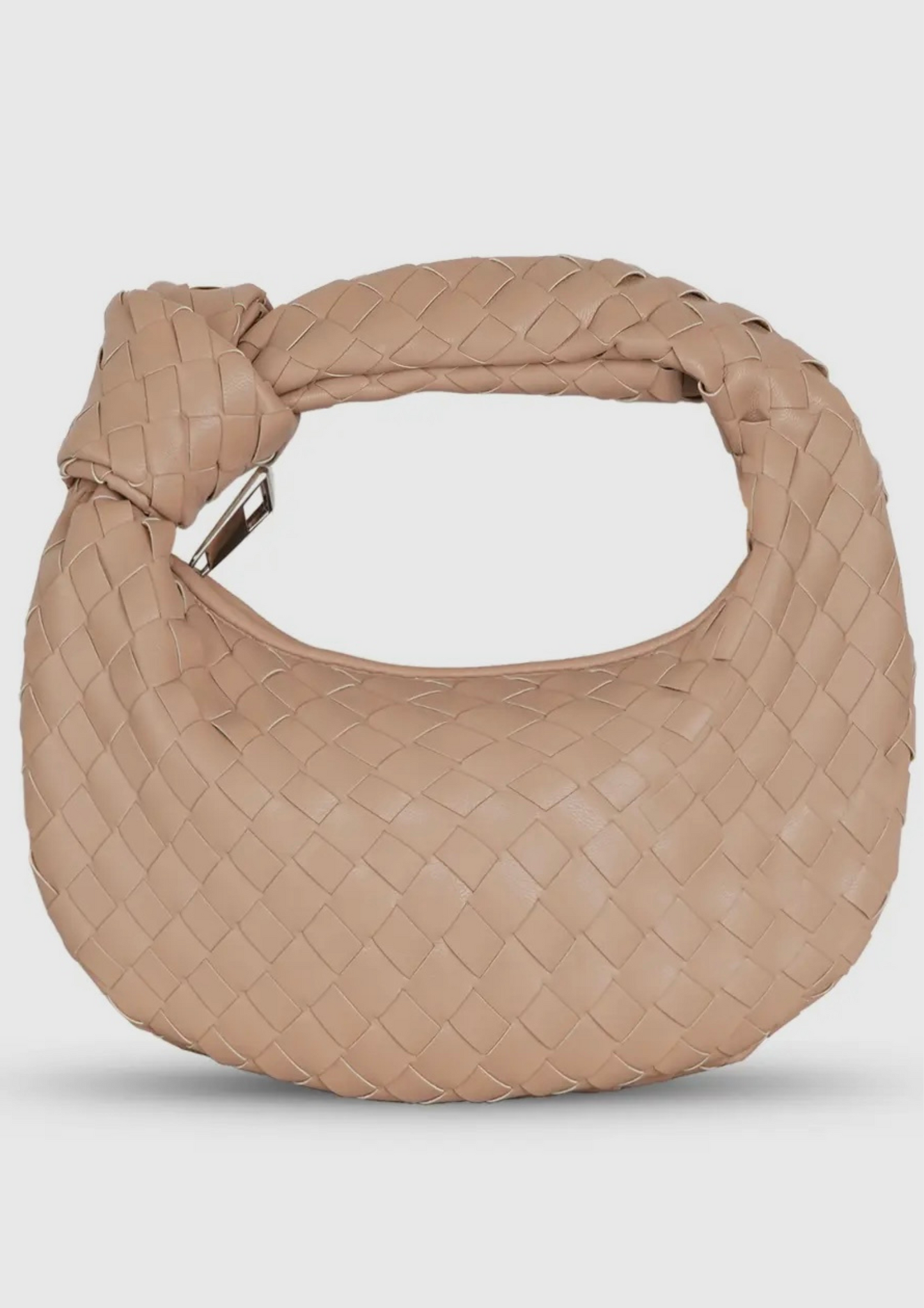Women’s Woven Bag Horn Knotted Handbag Bag