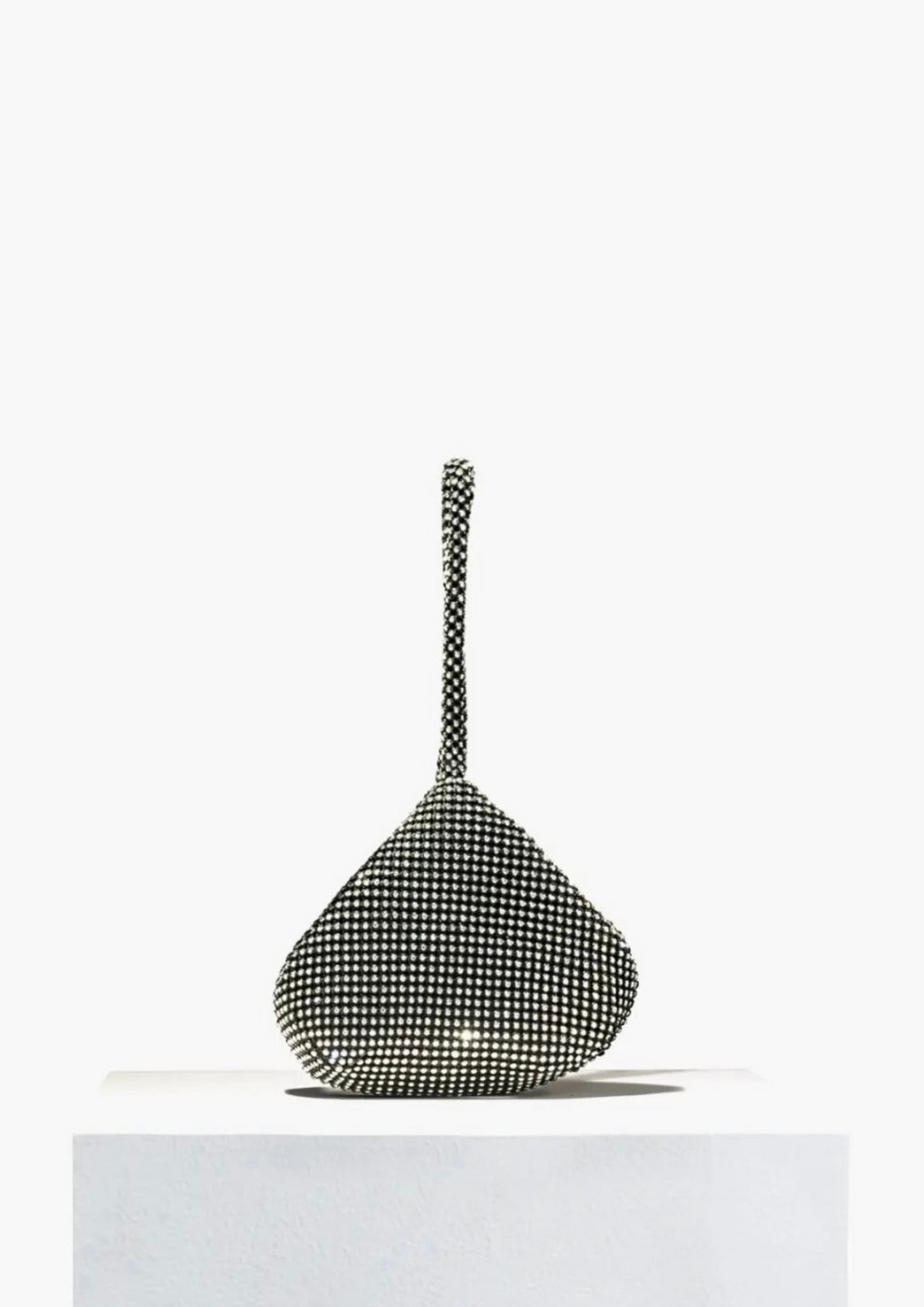 Kiss Me Rhinestone Clutch- Black