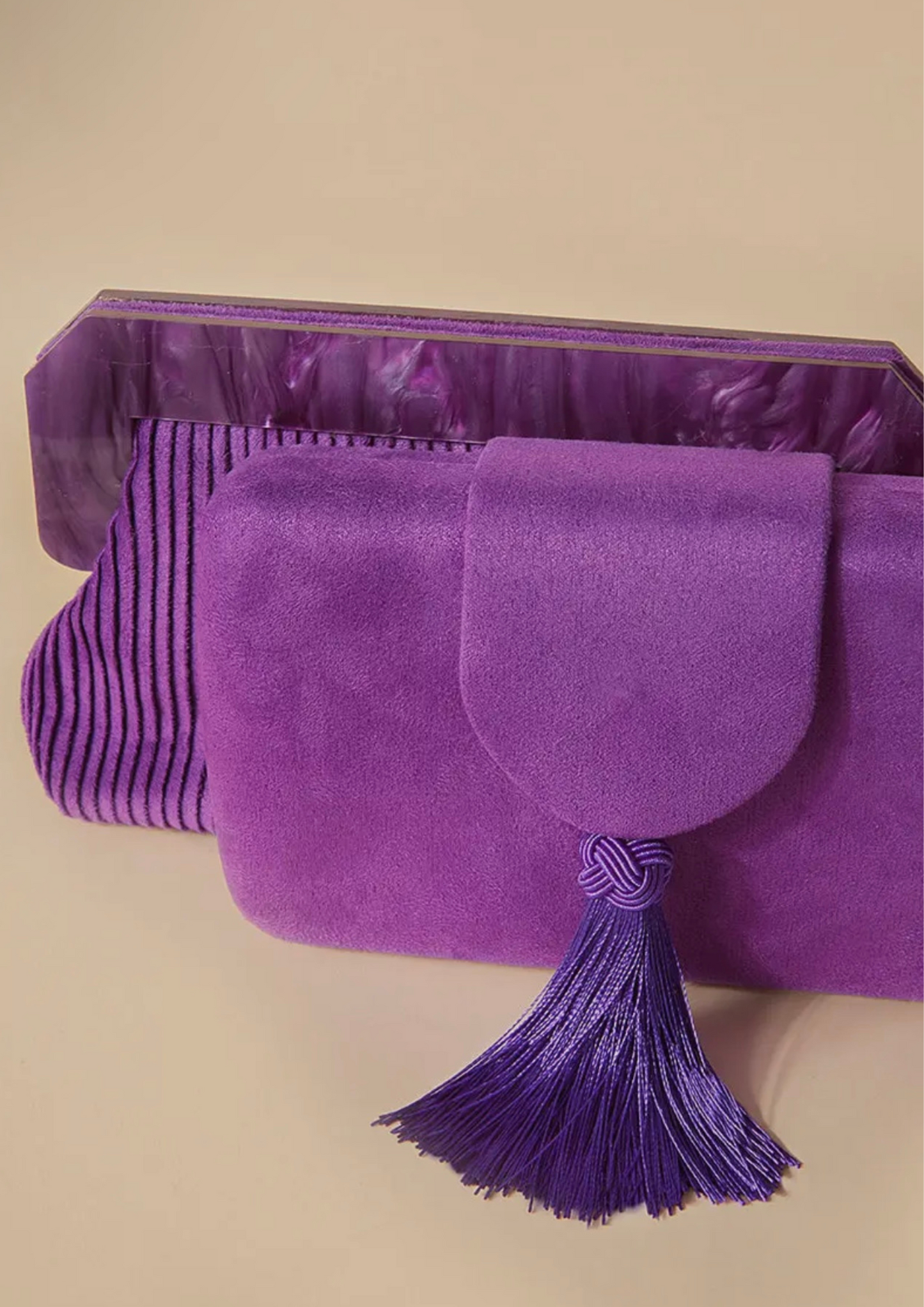 Clutch Virginie Violet-Madame