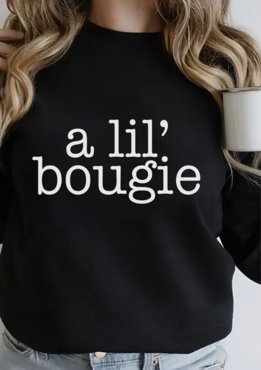 A Lil’ Bougie, Uniesex Crewneck Fleece Sweatshirt