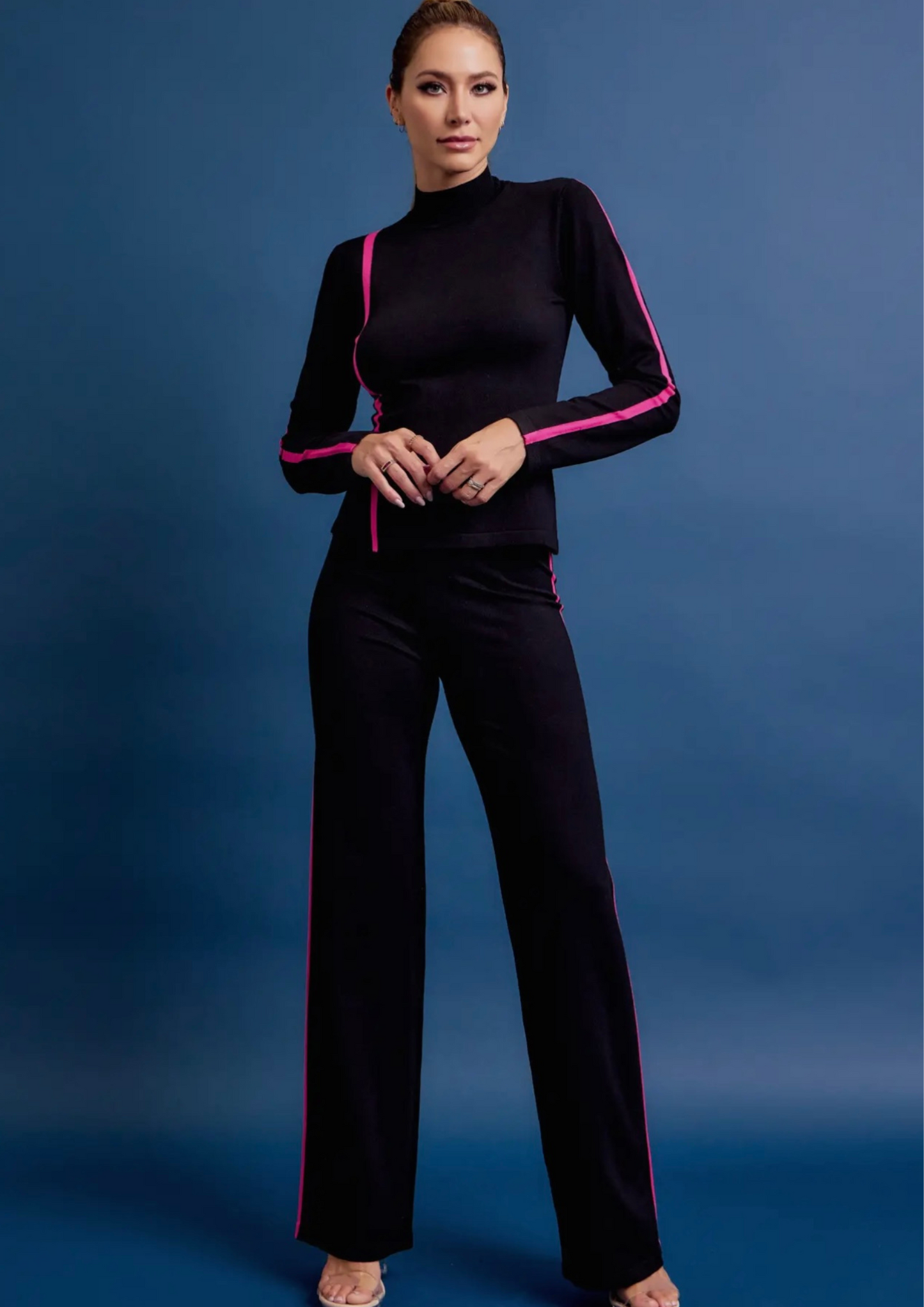 Knit Long Sleeve Stripe Top