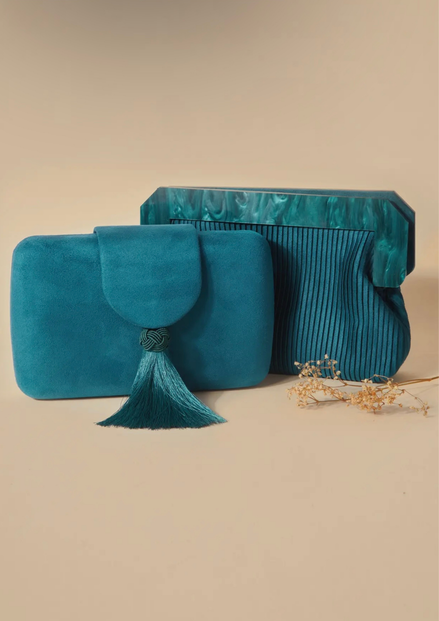 Virginie Blue Clutch-Madame