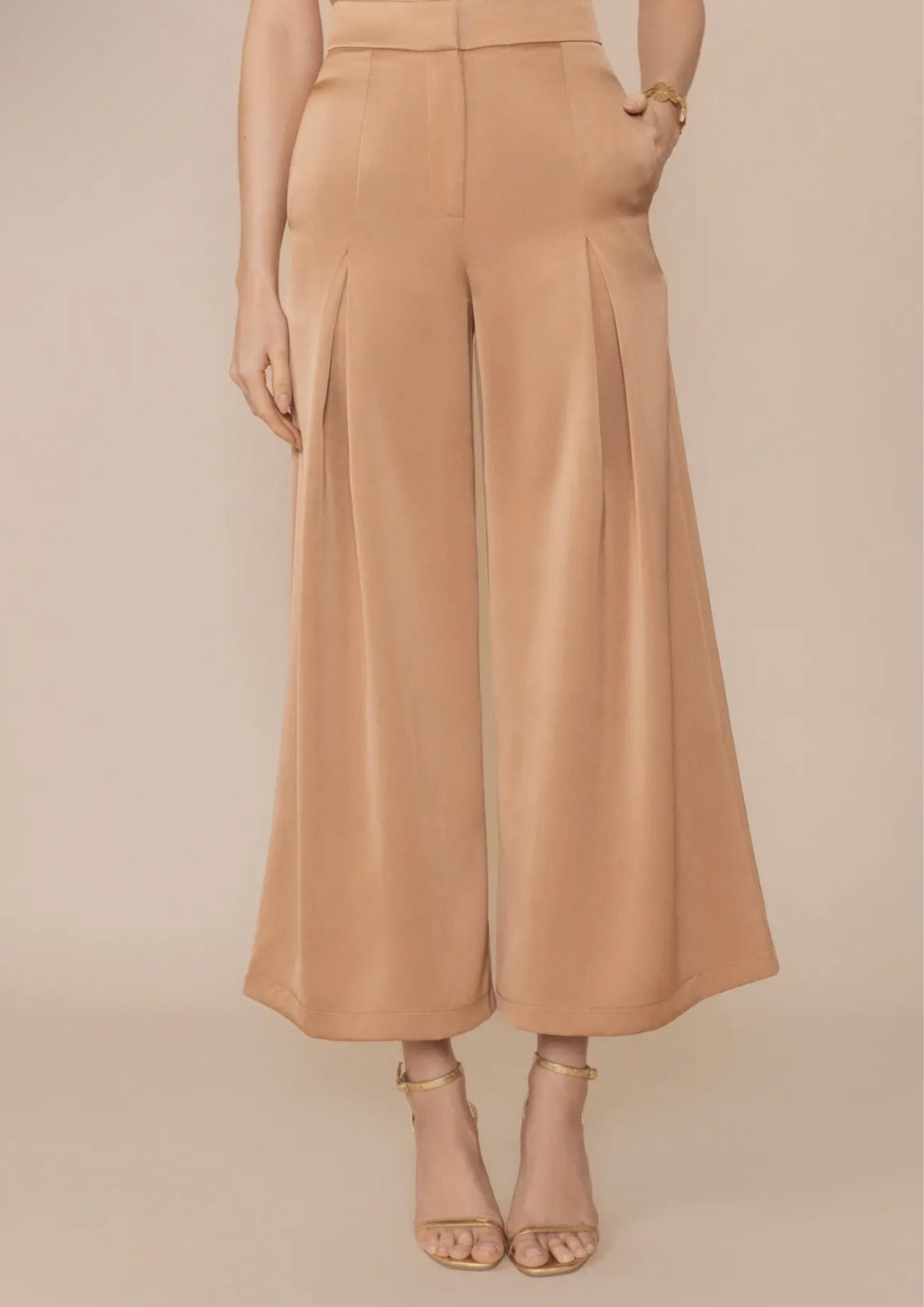 Mindy Latte Pants-Flora