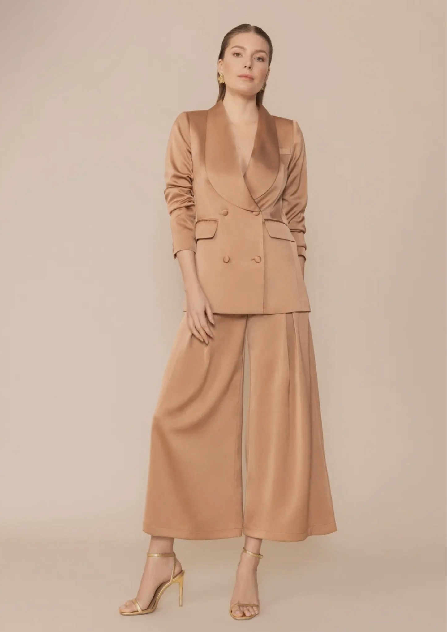 Mindy Latte Pants-Flora