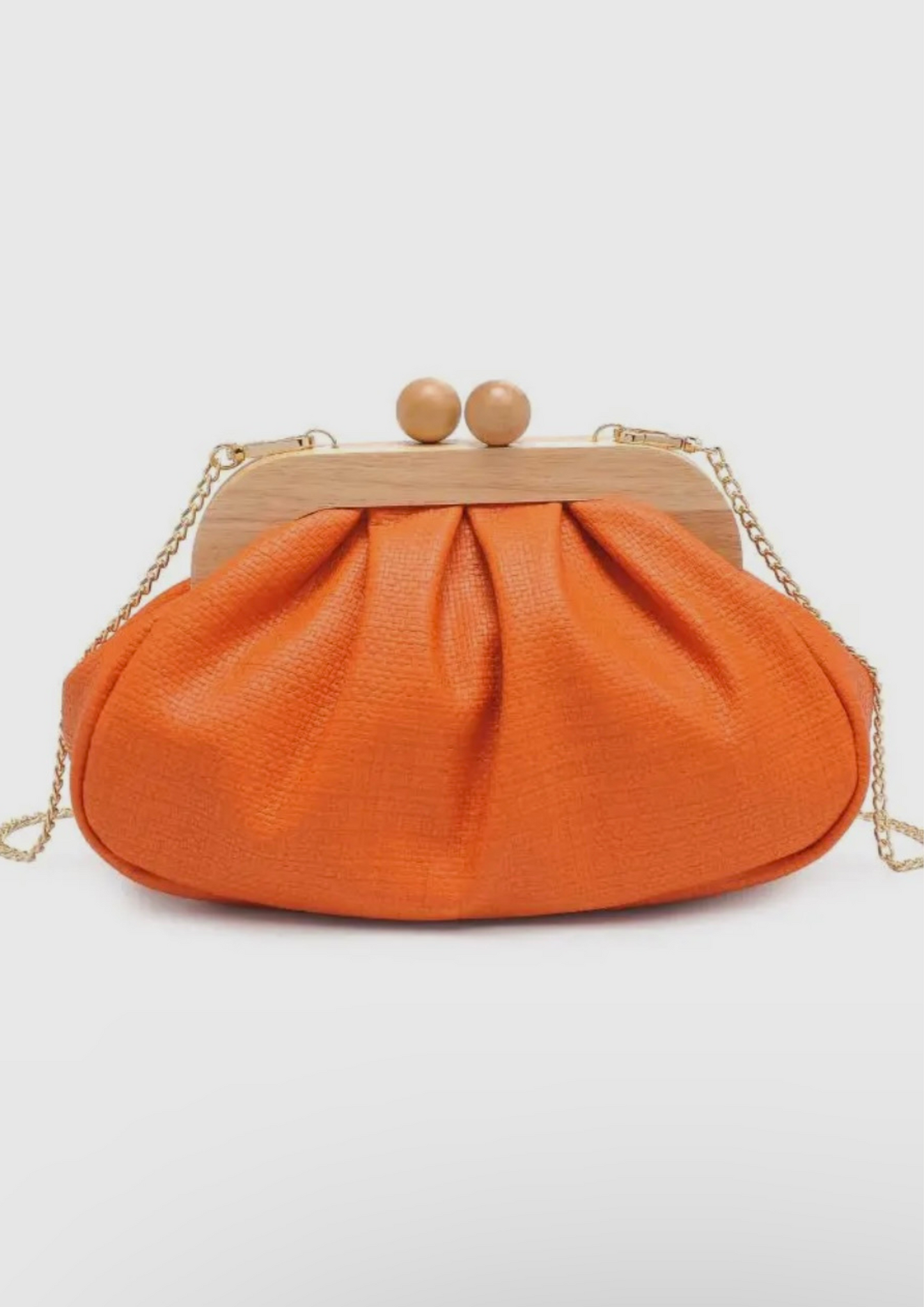 Vogueista Wooden Frame Clutch