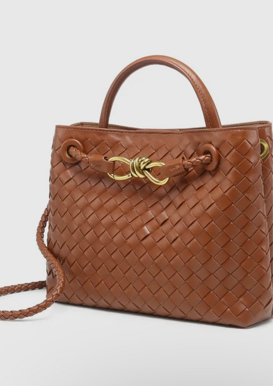 Women’s Woven Bag Top Handle Bag Crossbody Bag