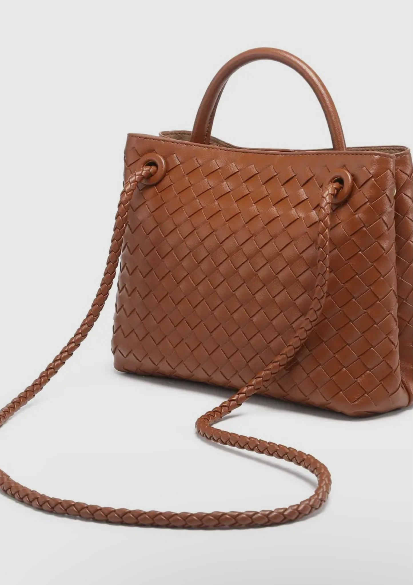 Women’s Woven Bag Top Handle Bag Crossbody Bag