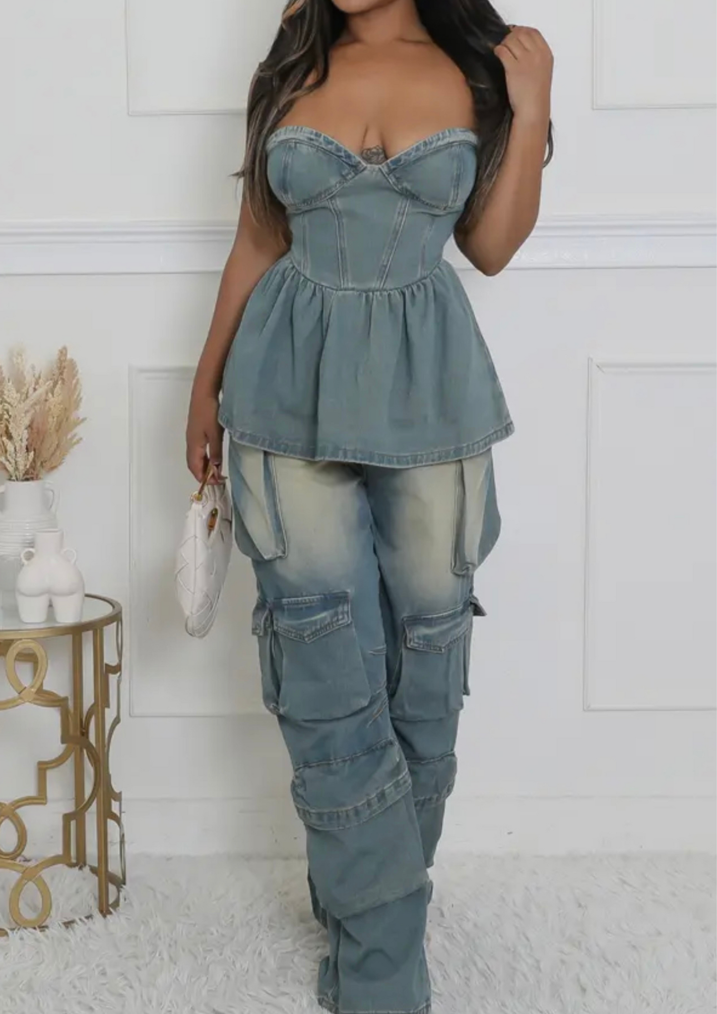 Trendy Demin Two-piece